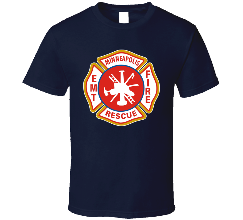 Minneapolis Minnesota Fire Department Fire Fighter T Shirt