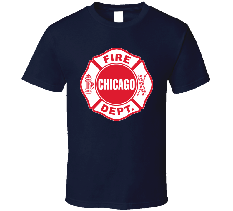 Chicago Fire Department Fire Fighter City T Shirt