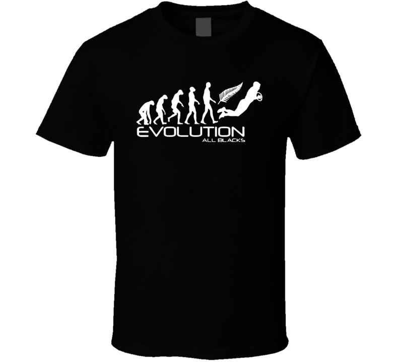 Evolution Of New Zealand All Blacks National Rugby Team T Shirt