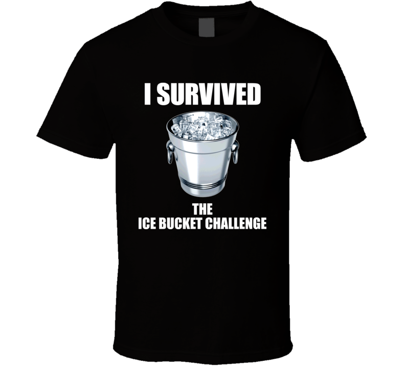 Ice Bucket Challenge 2014 Fight ALS Lou Gehrig Disease Charity T Shirt