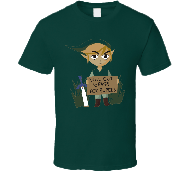 Zelda Nintendo Cut Grass Video Game Retro T Shirt