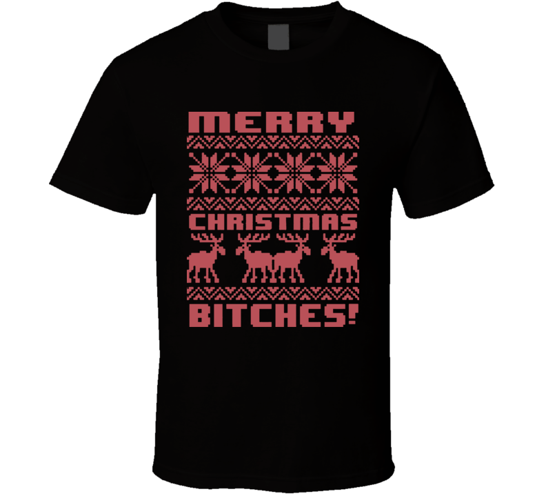 Merry Christmas Bitches 8bit Ugly Sweater T Shirt