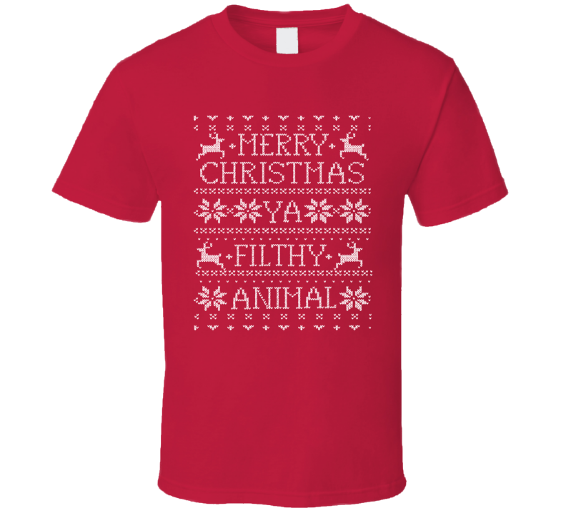  Every Christmas Ya Filthy Animal Home Alone Ugly T Shirt