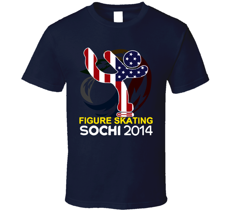 Sochi 2014 Winter Olympics Team USA Figure Skating Navy T Shirt