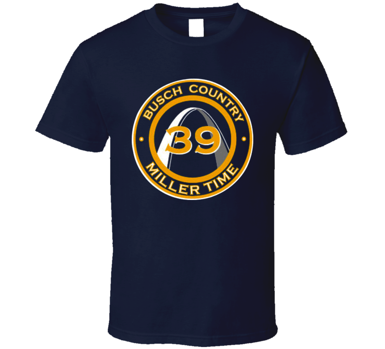 St Louis Busch Count Ryan Miller Time Hockey T Shirt
