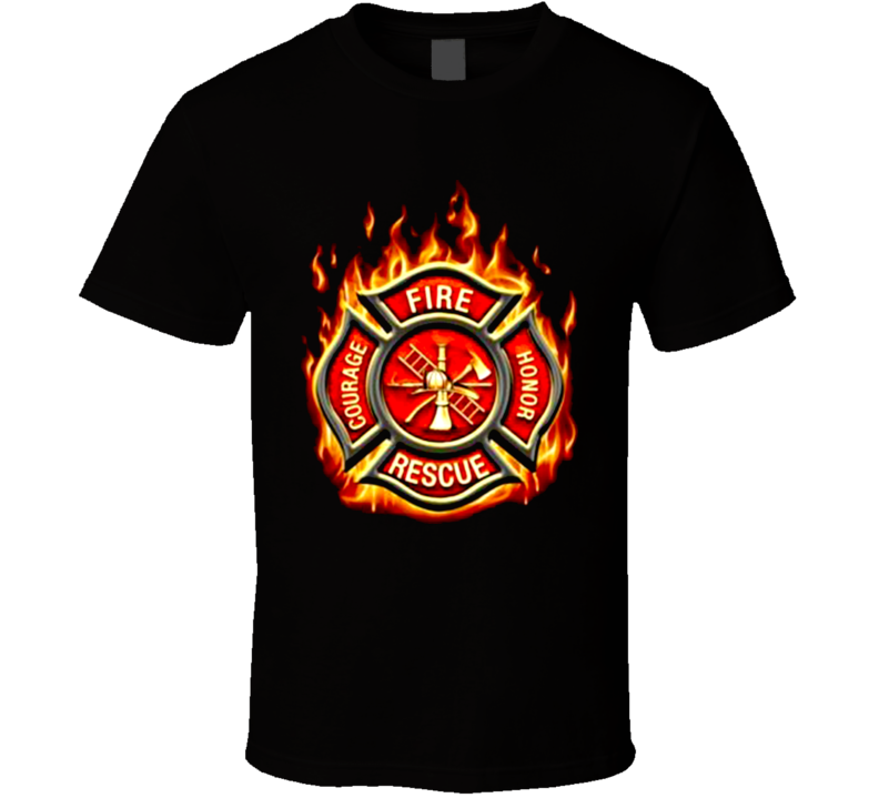 Classic Fire Rescue Fire Fighter FF2065 T Shirt