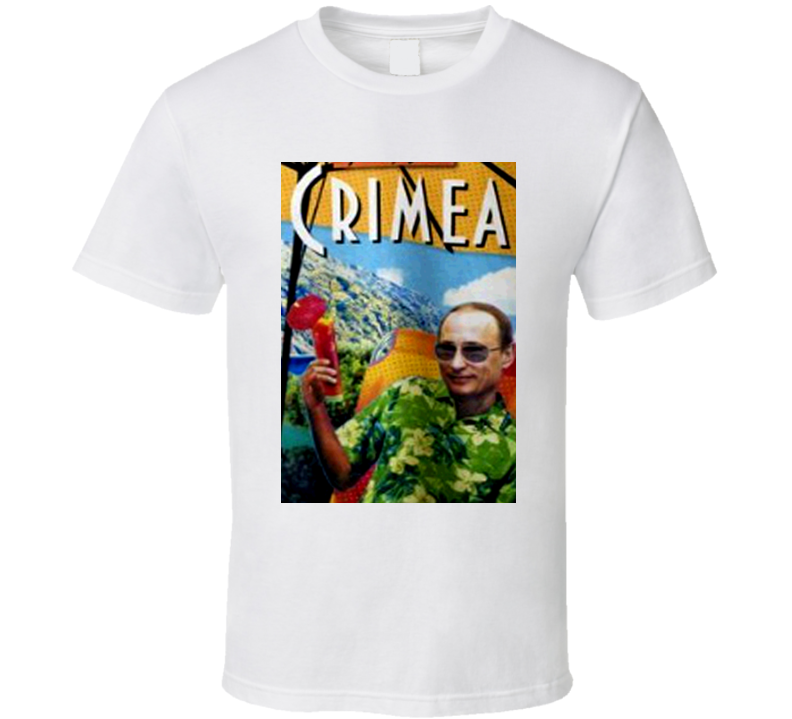 Vladimir Putin Greetings From Crimea Moscow Russian Political T Shirt