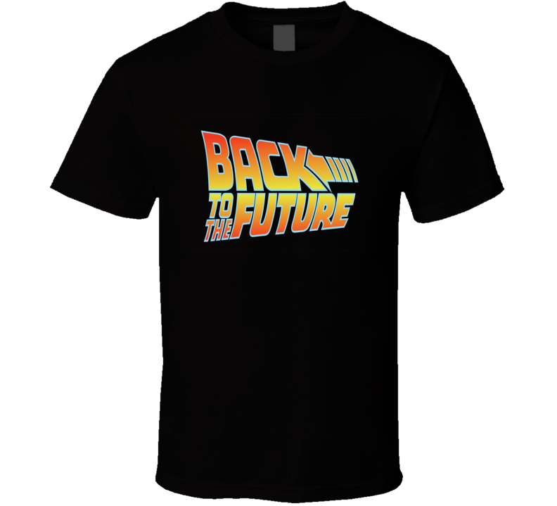Back To The Future 80's Marty McFly Movie Classic Black T Shirt