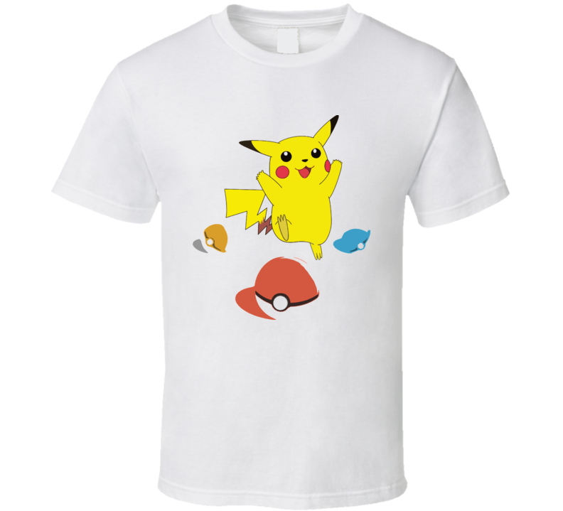 Pikachu Pokemon Cartoon T Shirt
