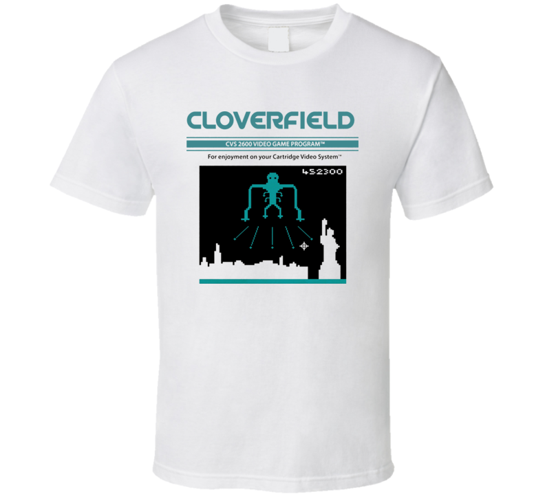 Cloverfield Parody Video Game Retro 80s T Shirt