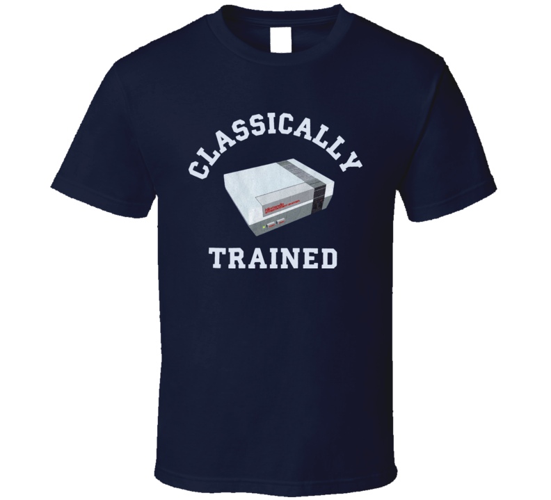 Nintendo Consol Clasically Trained Gamer T Shirt 