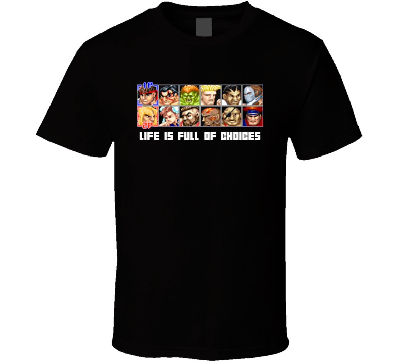 Street Fighter Cast Nintendo Video Game T Shirt 