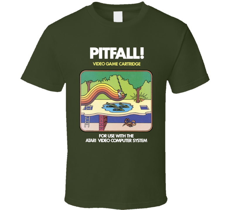 Pitfall Activion Vintage Video Game T Shirt 
