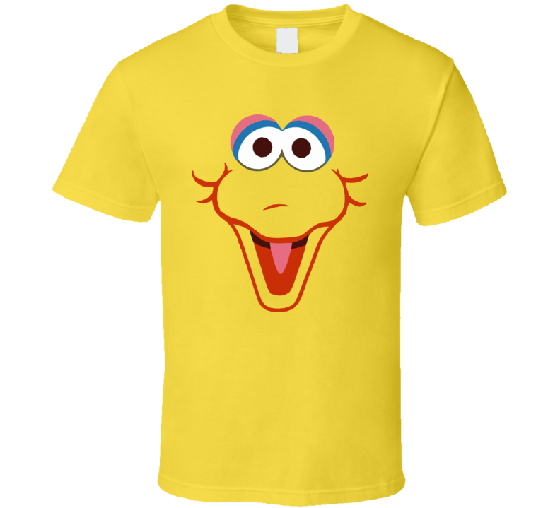 Big Bird Sesame Street Face Cool T Shirt 