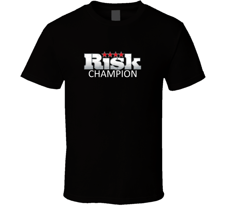 Risk Champion Classic Boardgame Black T Shirt