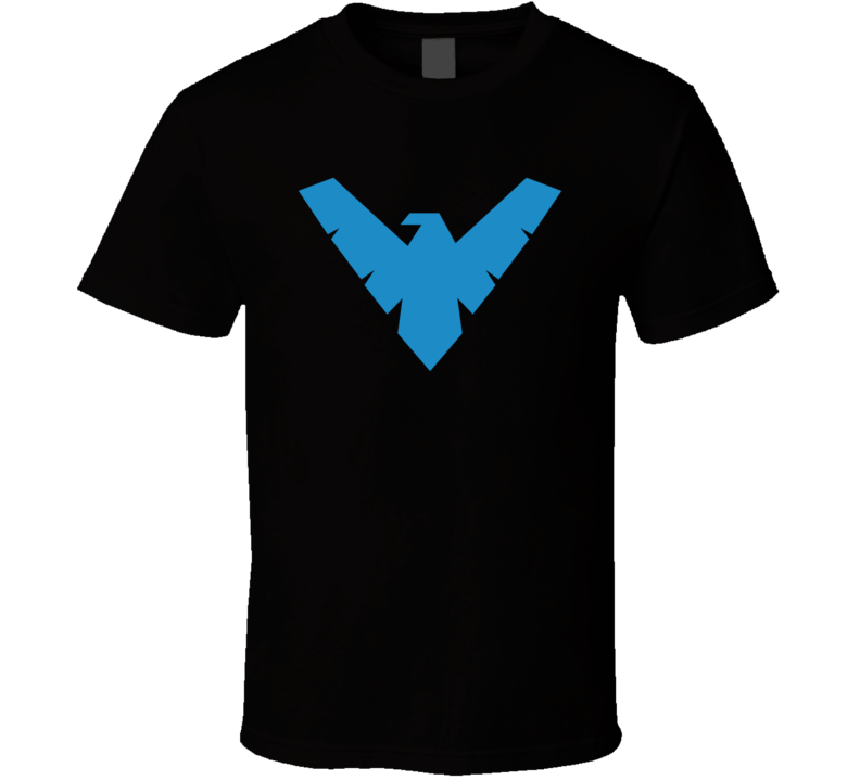 Nightwing Logo T Shirt Super Hero Super Man Bat Comics Cool T Shirt