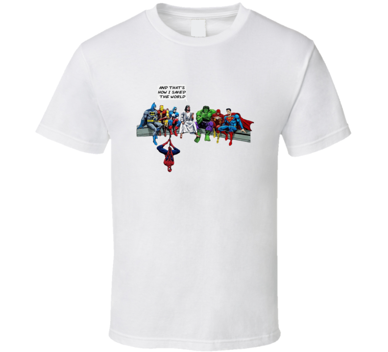 Jesus And Superheroes DC Thats How I Saved The World Christian Funny T Shirt