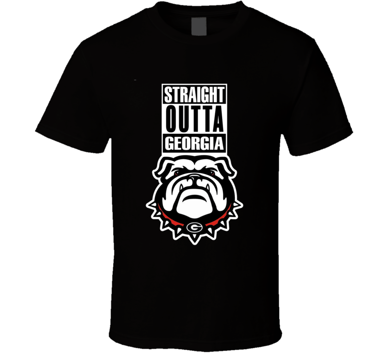 Straight Outta Georgia Compton Style College Football National T Shirt