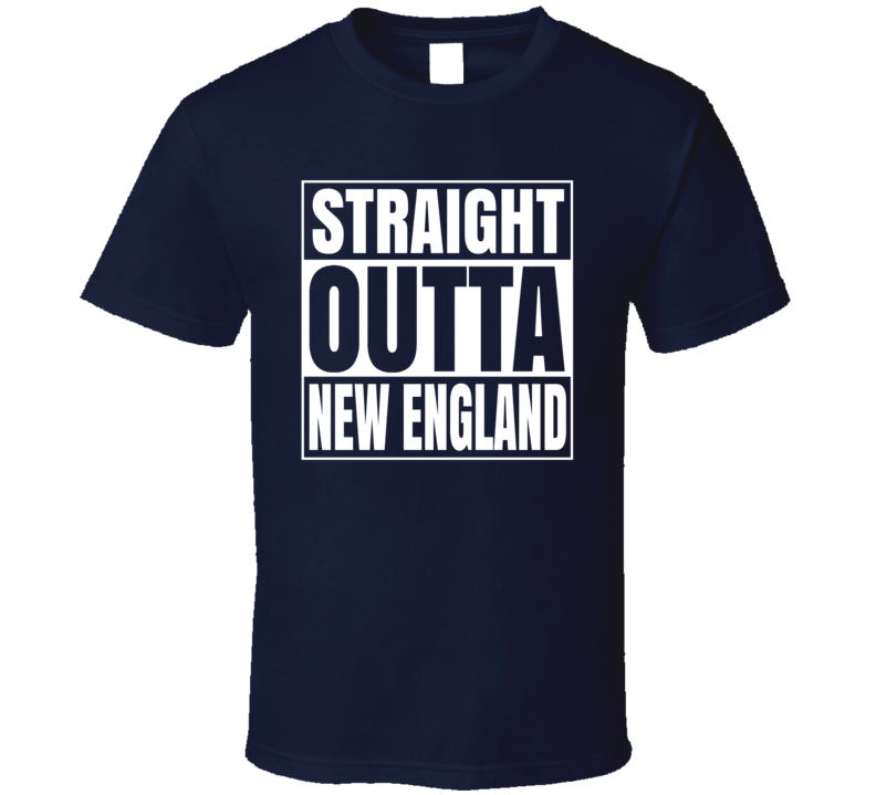 Straight Outta New England Comton Style Football T Shirt