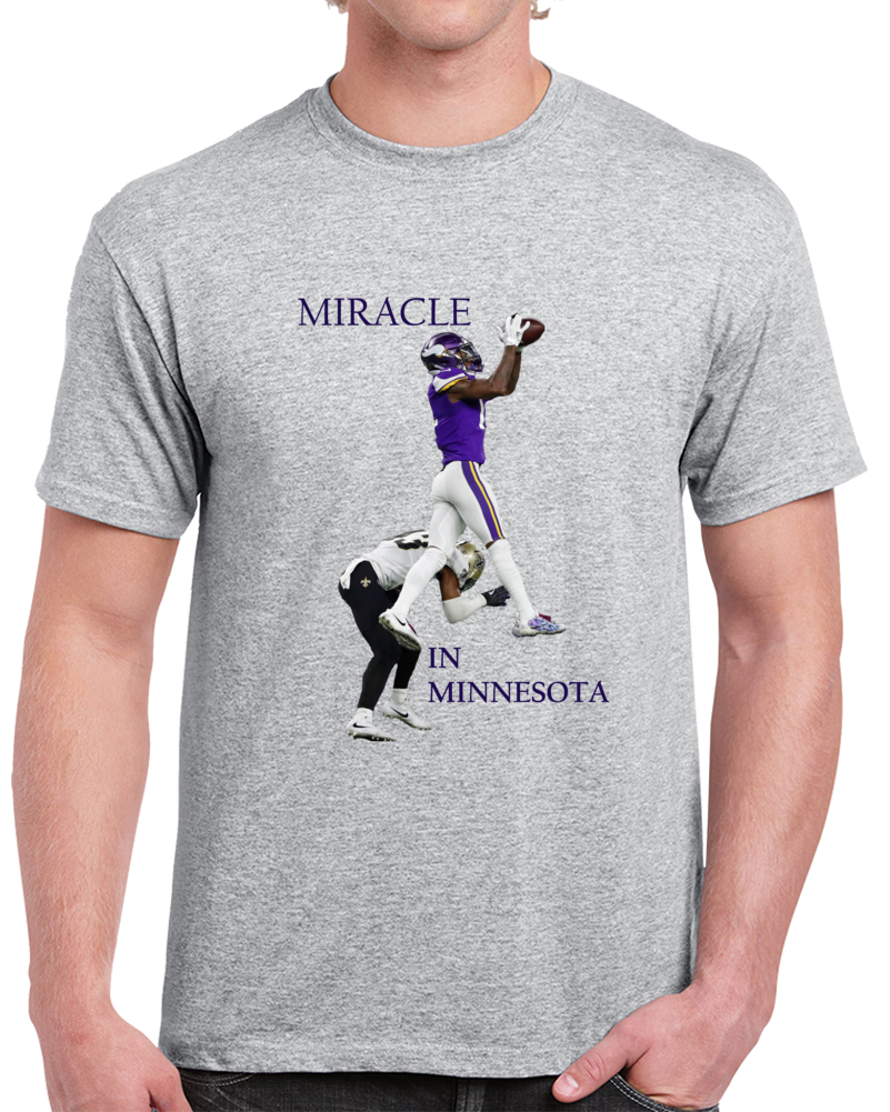 Stefon Diggs Miracle In Minnestoa Keenum The Catch Football T Shirt