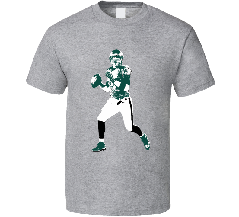 Nick Foles Philadelphia Qb Big Silhouette Football T Shirt