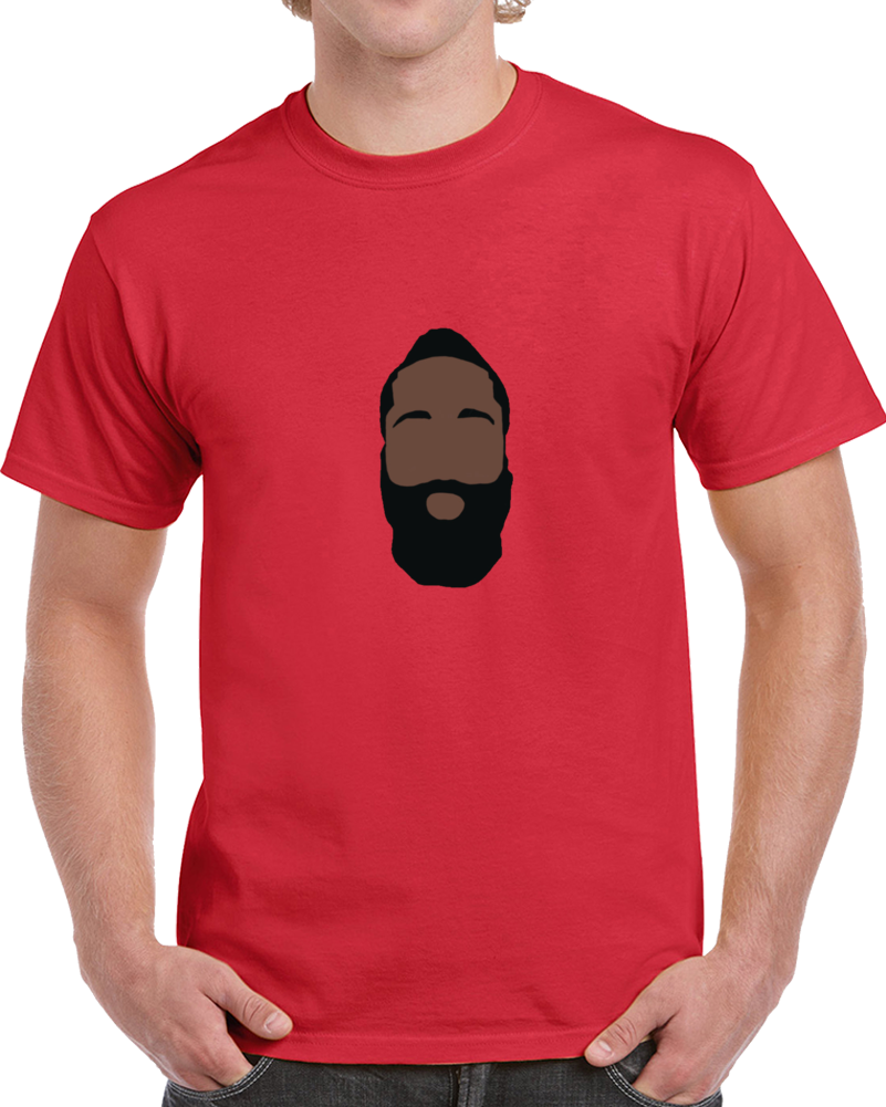 James Harden Silhouette Face Big Head Houston Basketball T Shirt