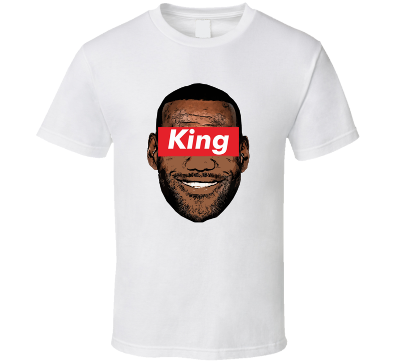 Lebron King James Big Head Silhouette Basketball T Shirt