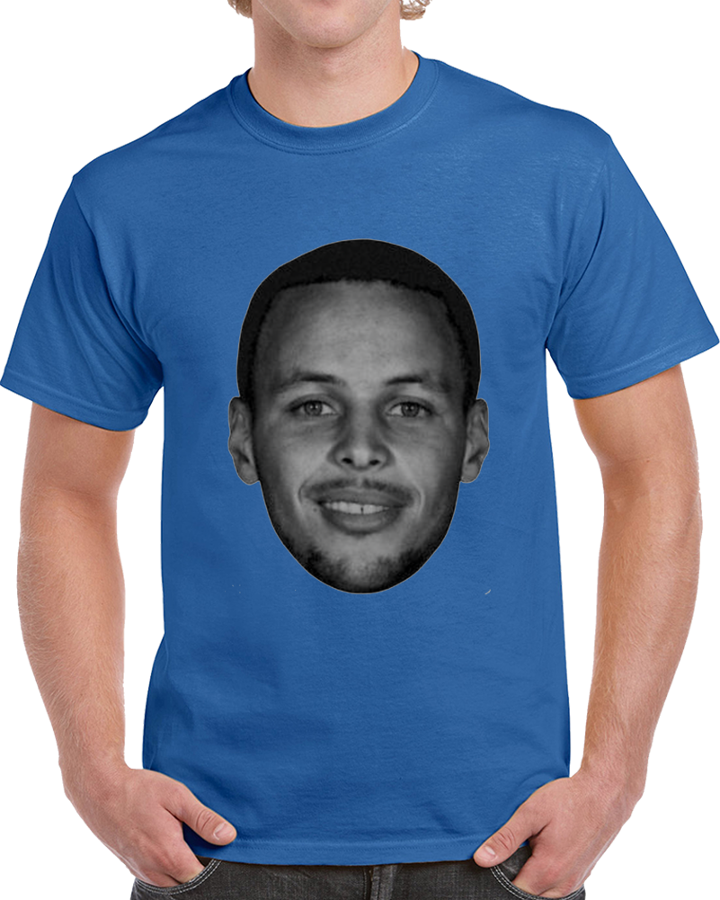 Steph Curry Big Head Silhouette Golden State Basketball T Shirt