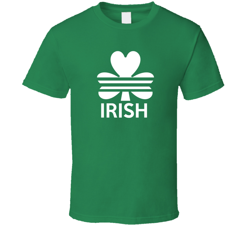 Irish Adidad Style Log St. Patrick's Day Drinking T Shirt