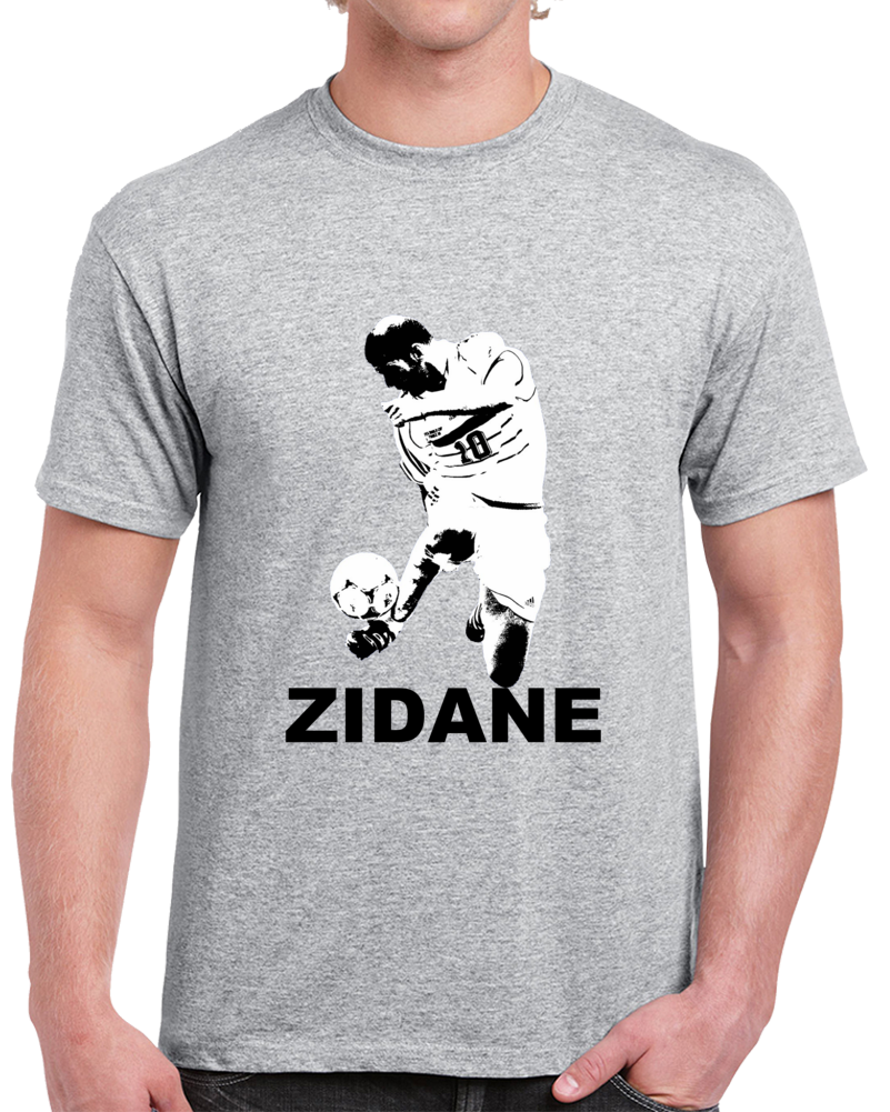 Zinedine Zidane Soccer Player Legend French World Cup Football T Shirt