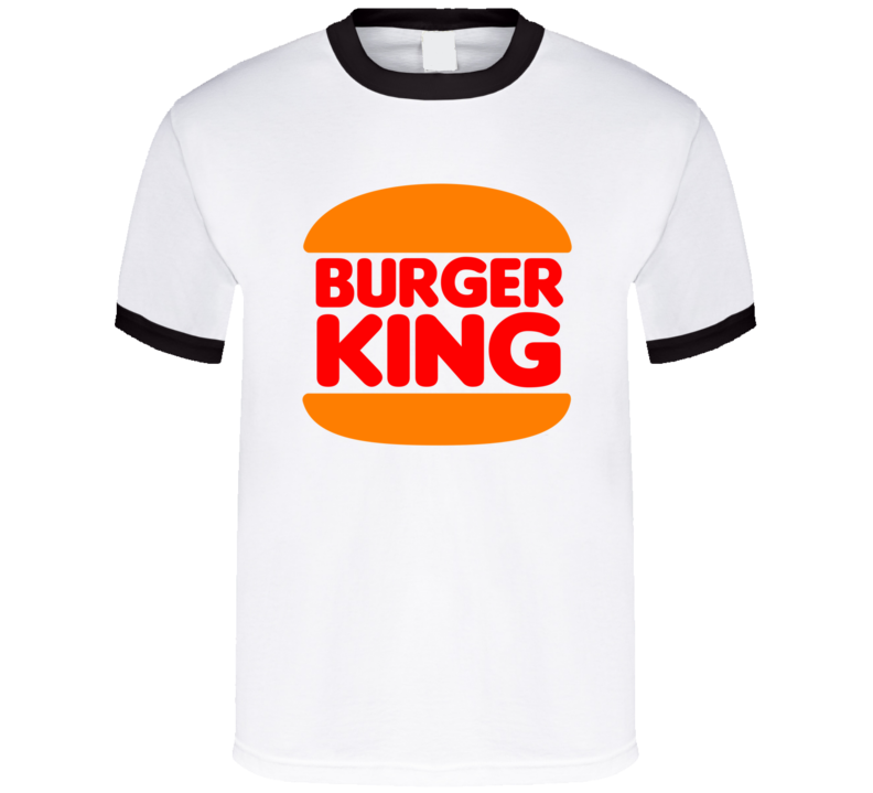 Burgr King Old Retro Fast Food Chain Store Vintage Black Tinger T Shirt