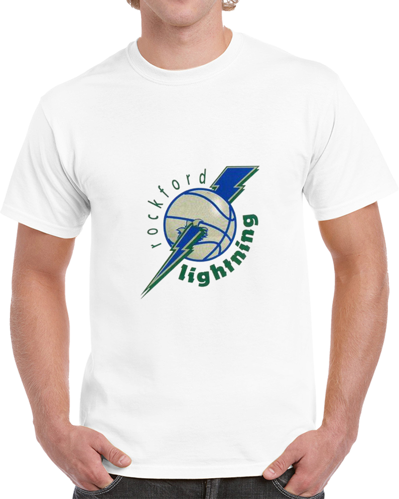 Rockford Lightning Illinois Cba Basketbball T Shirt