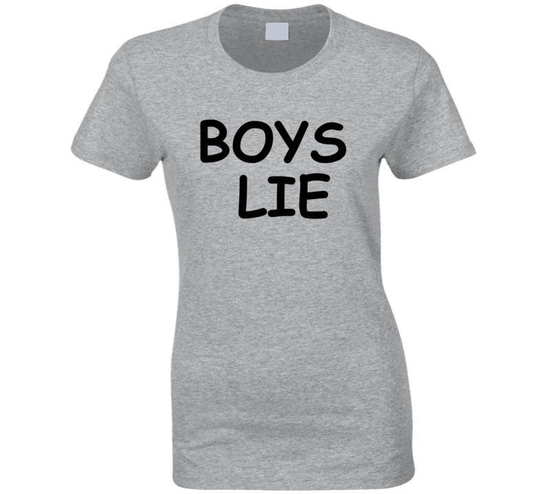 Boys Lie Sport Grey Social Funny Ladies  Girls Slogan T Shirt