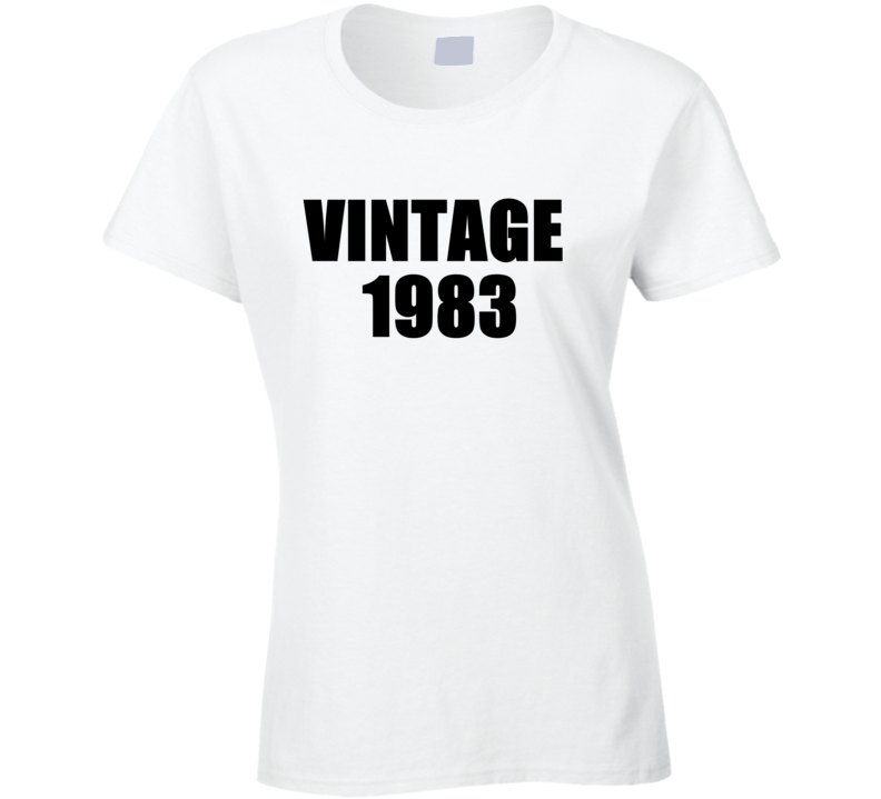 Vintage 1983 Birthday Ladies Celebration Present T Shirt
