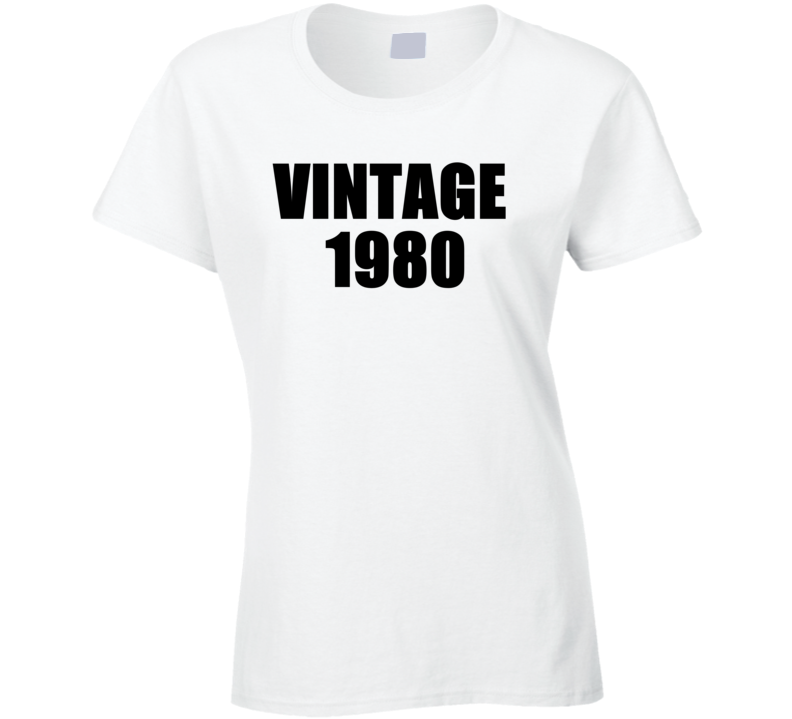 Vintage 1980 Birthday Womens Fashion Social Cool T Shirt