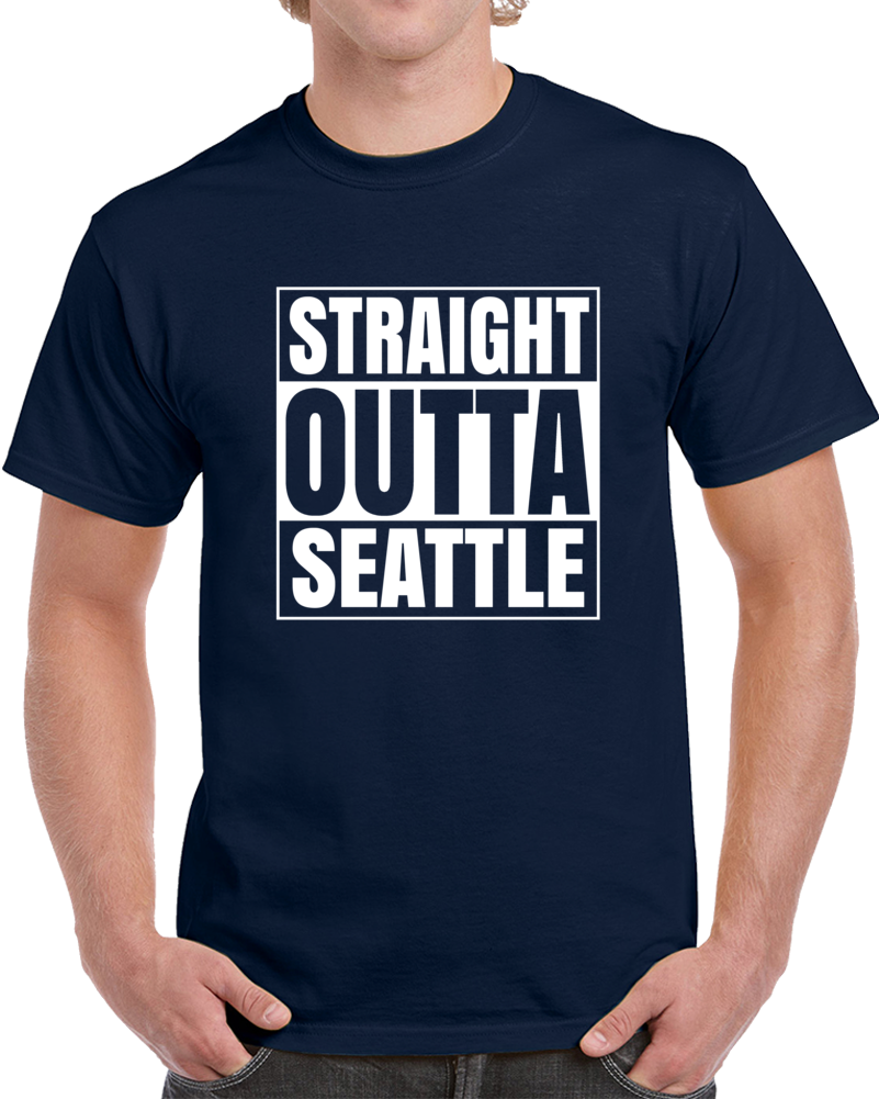Straight Outta Seattle Compton Style Parody T Shirt