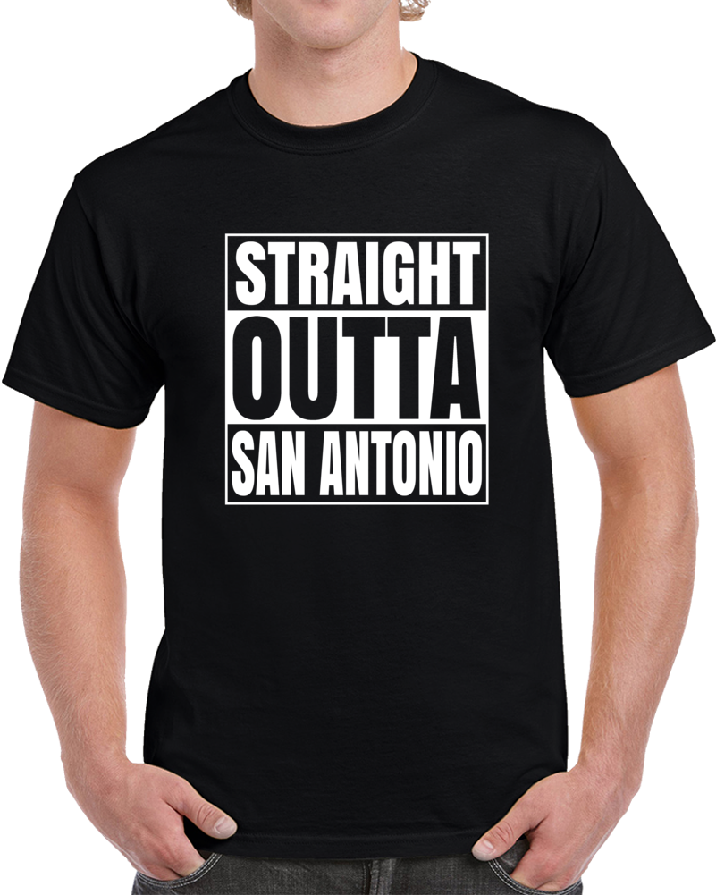 Straight Outta San Antonio Compton Style Texas Basketball T Shirt