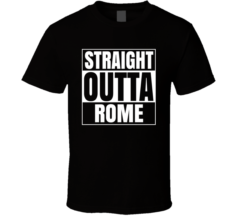 Straight Outta Rome Italy Compton Style Parody T Shirt