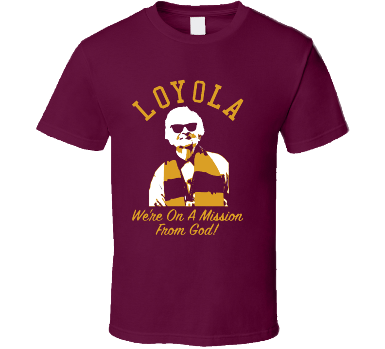 March Madness Loyola University Chicago Ramblers Sister Jean God Mission Basketball Tshirt