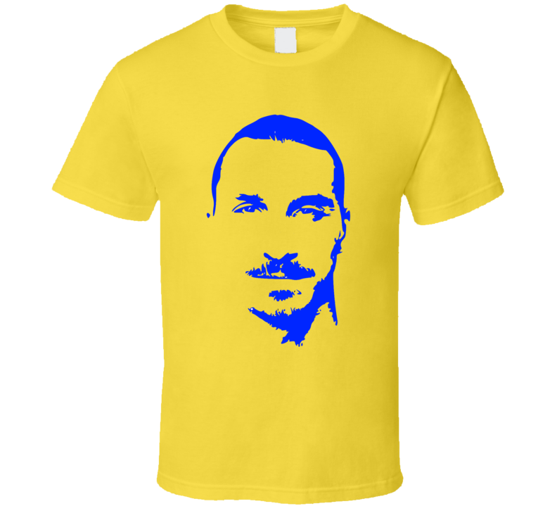 Zlatan Ibrahimovic Swedish Big Head Silhouette Soccer Football Star T Shirt
