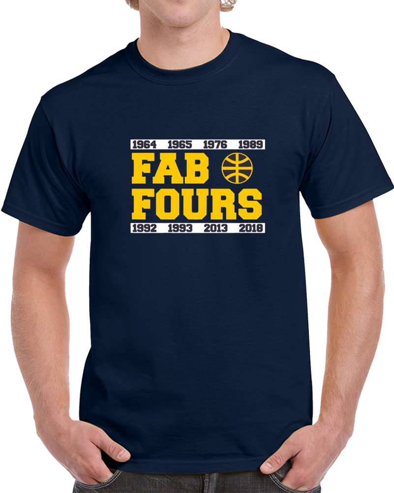 Fab Fours Michigan March Madness Wolverine Basketball T Shirt