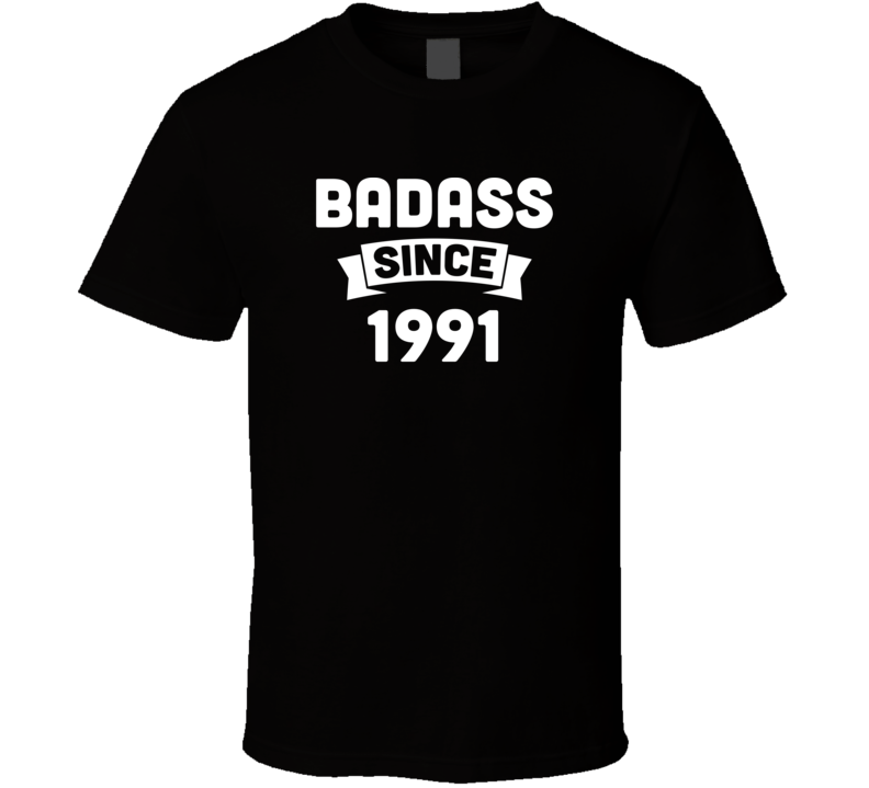 Bad Ass Since 1981 Parody Funny Birthday T Shirt