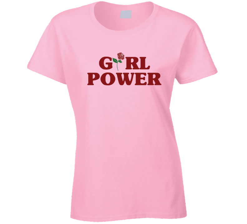 Girl Power Rose Shirt Feminism Tee Girl Power Shirt Girls Womens T Shirt 