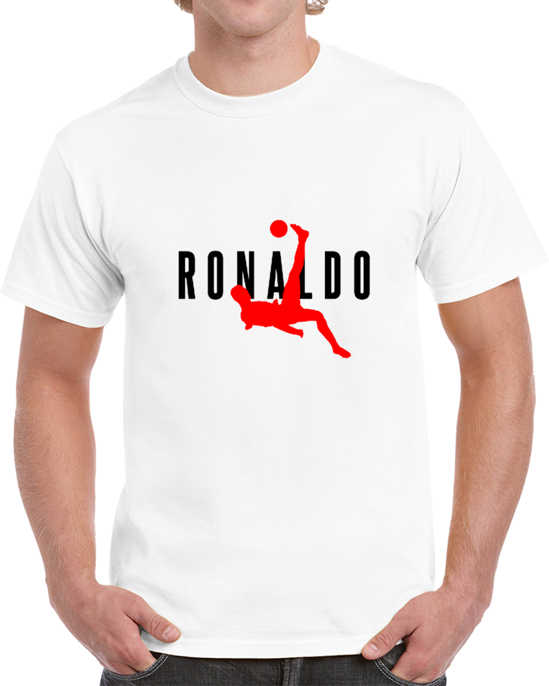 Air Christian Ronaldo Soccer Superstar Football Scissorkick T Shirt