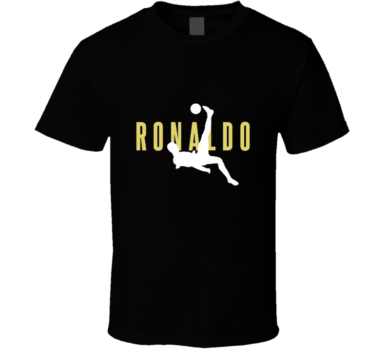Ronaldo Jordan Style Logo Scissor Kick Soccer T Shirt