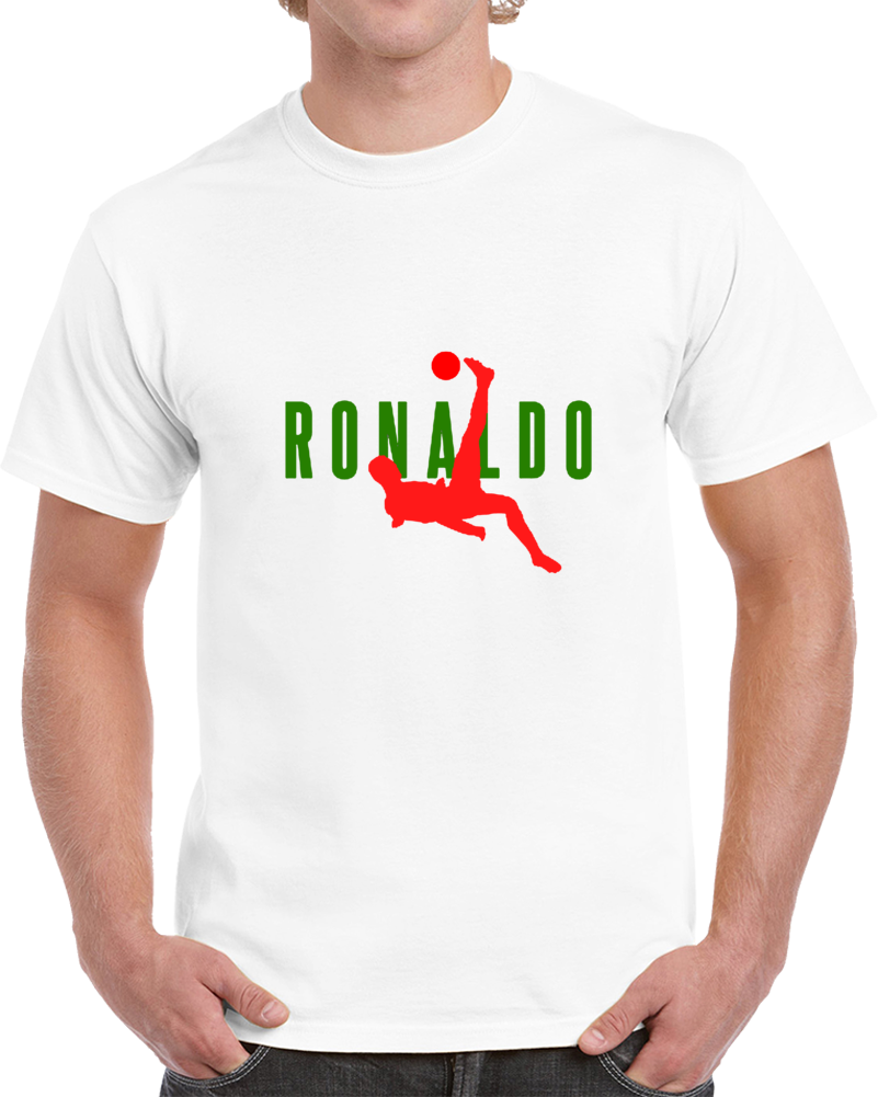 Ronaldo Portugal Scissor Kick Soccer Team Player T Shirt