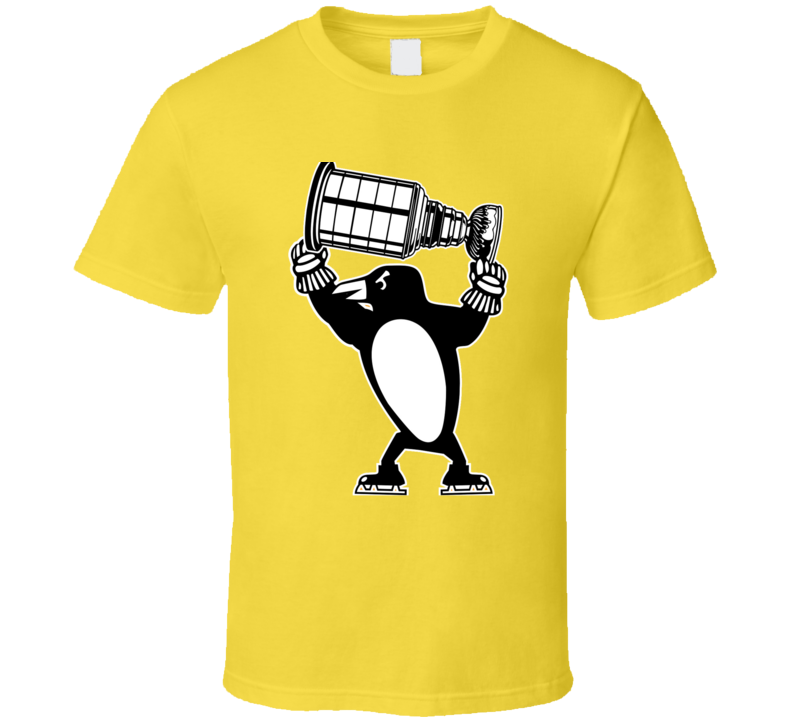 Pittsurgh Stanley Cup Hoisted Penguin Hockey T Shirt
