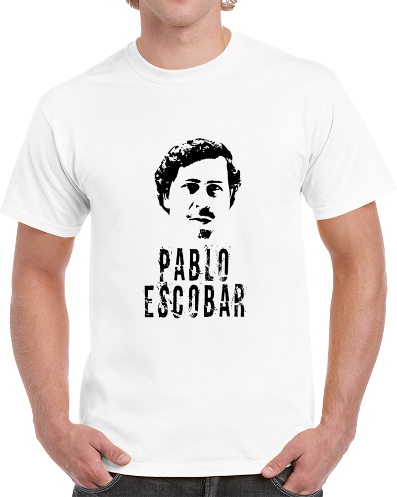 Pablo Escobar Colombian Gangster El Patron Cocaine Distressed T Shirt