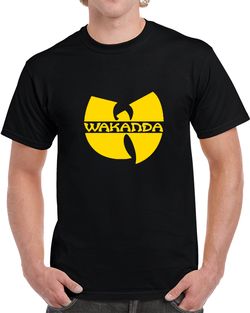 Wakanda Wutang Hybrid Black Panther Movie Hip Hop T Shirt