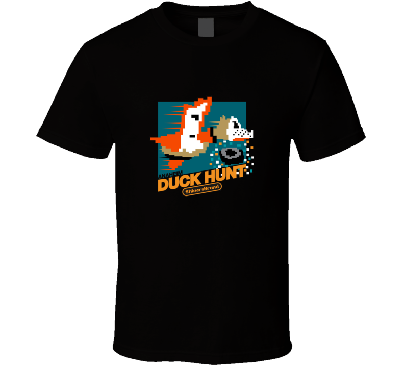 San Jose Sharks Duck Hunt Anaheim Video Game Oarody Nintendo Hckey Playoff T Shirt